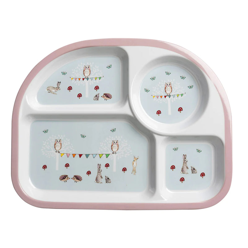 Sophie Allport Woodland Party Childrens Melamine Divider Plate