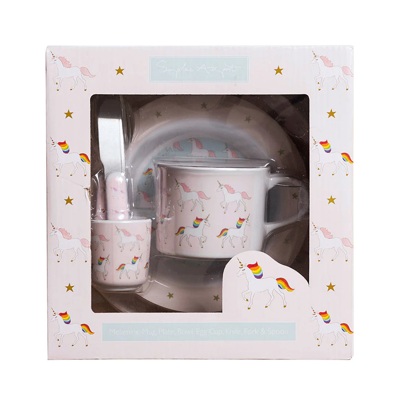 Sophie Allport Unicorn Childrens Melamine Set