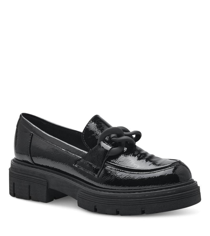 Marco Tozzi Womens 24705-41 Loafer- Black Patent