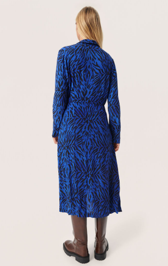 Soaked In Luxury Ladies Shirt Dress SLina in Beaucoup Animal, Ina