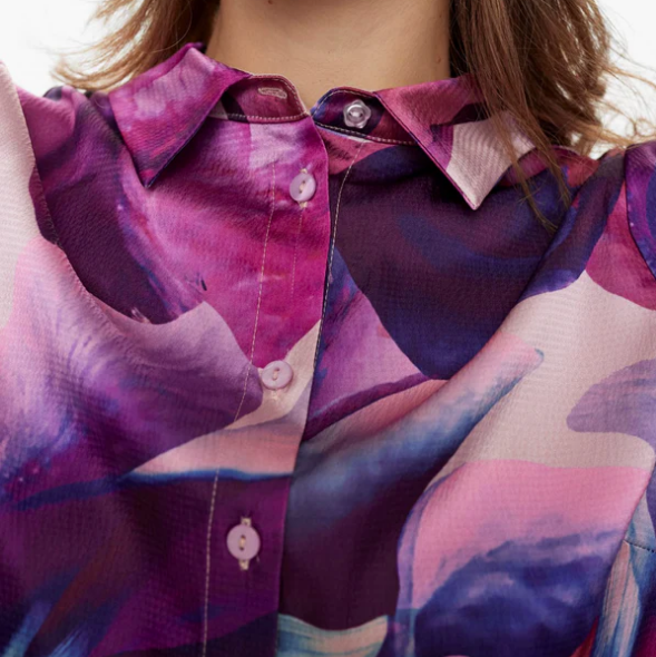 Numph Ladies NUIsobell Shirt in Violet Ice