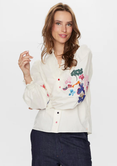 Numph Ladies NUjasmine Shirt Pristine, Jasmine Blouse