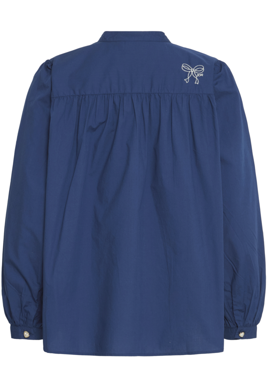 Ichi Ladies Shirt IHJovine in Navy Berry, Jovine