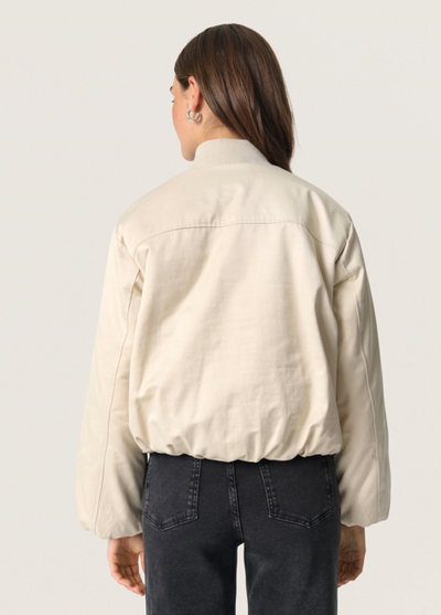 Soaked In Luxury Ladies Bomber Jacket SLKalea in Oatmeal