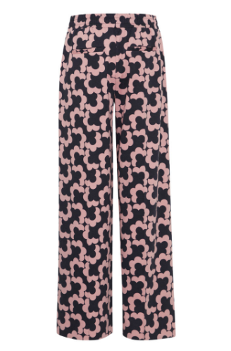 Ichi Ladies IHKate Print PA27 Pant in Lilac Graphic flower, Kate Trousers