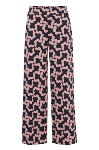 Ichi Ladies IHKate Print PA27 Pant in Lilac Graphic flower, Kate Trousers