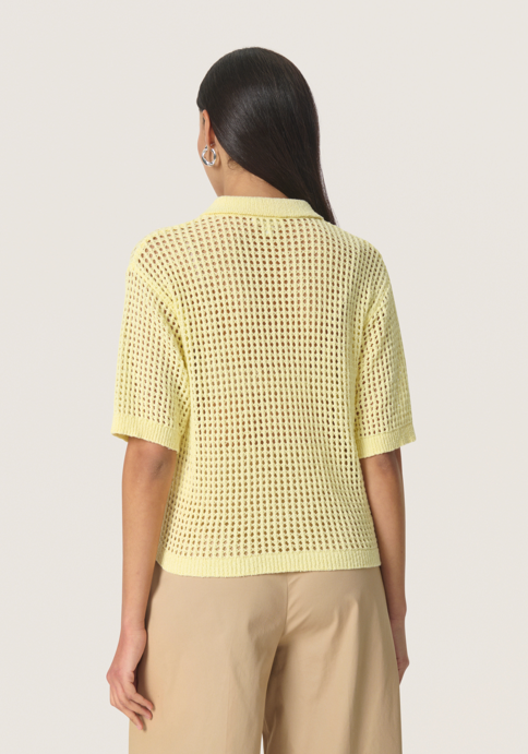 Soaked in Luxury Ladies Cardigan SLKathryn Short Sleeve in French Vanilla, Kathryn