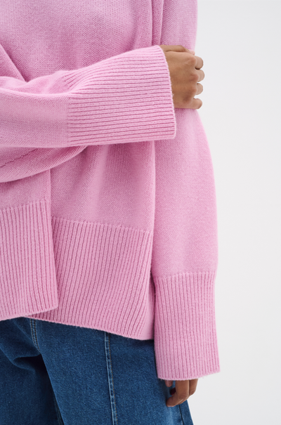 In Wear Ladies Turtleneck Pullover KaxyIW in Cashmere Rose, Kaxy Jumper