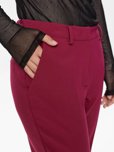 Numph Ladies NURONJA KENDALL PANT Beet Red, Ronja Trousers