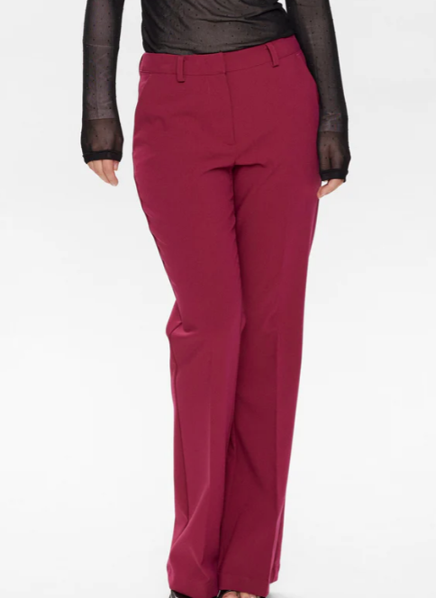 Numph Ladies NURONJA KENDALL PANT Beet Red, Ronja Trousers