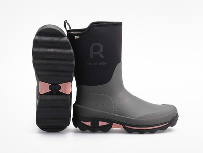 Rouchette Clean Garden Half Wellie Lady in Grey