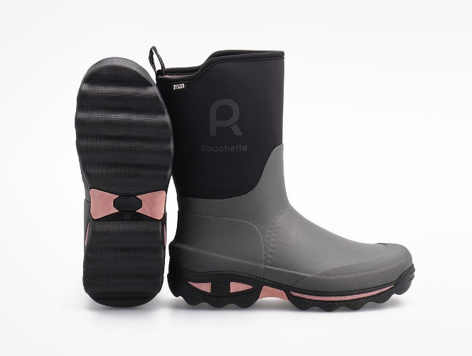 Rouchette Clean Garden Half Wellie Lady in Grey