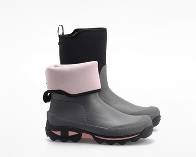 Rouchette Clean Garden Half Wellie Lady in Grey