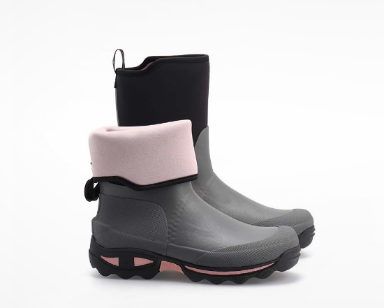 Rouchette Clean Garden Half Wellie Lady in Grey