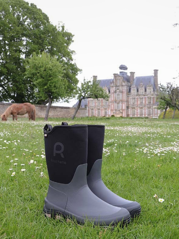 Rouchette Clean Garden Half Wellie Lady in Grey