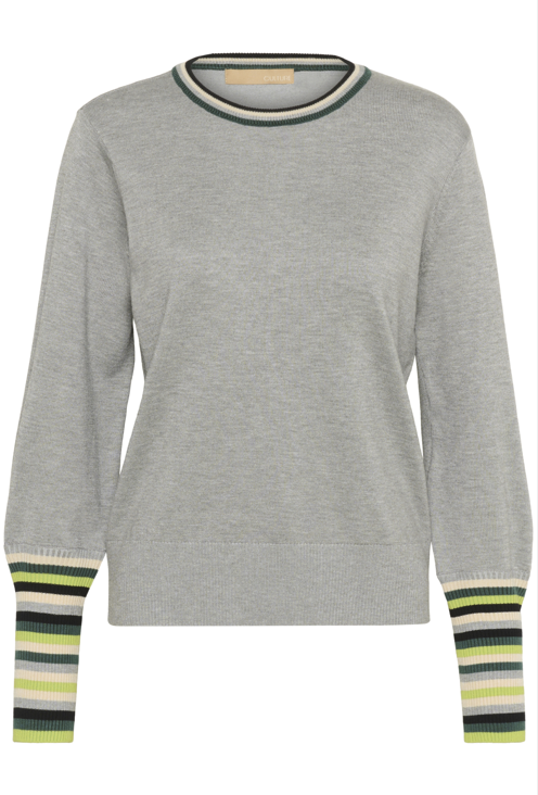 Culture Ladies Pullover CULai Annemarie in Light Grey Melange