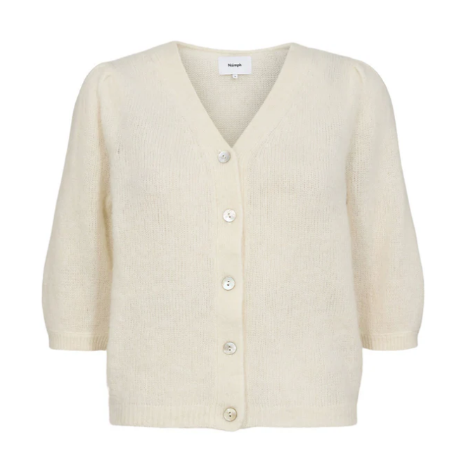 Numph Ladies NULana Cardigan in Cloud Dancer