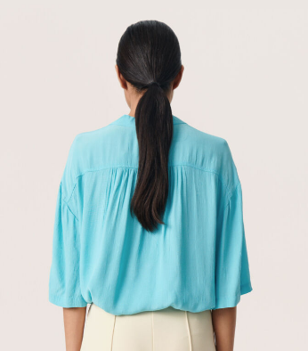 Soaked In Luxury Ladies Shirt SS SLLayna in Sea Jet, Layna