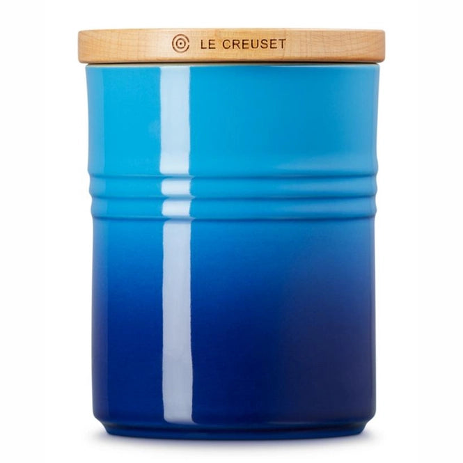 Le Creuset Storage Jar Le Creuset With Lid Azure 10cm