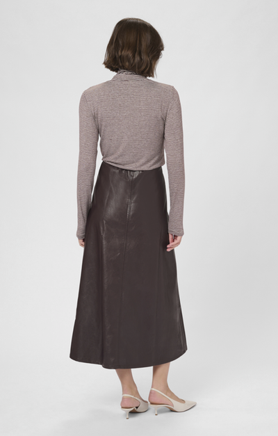 Culture Ladies Skirt CULilli PU in Decadent Chocolate, Lilli