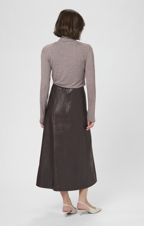 Culture Ladies Skirt CULilli PU in Decadent Chocolate, Lilli