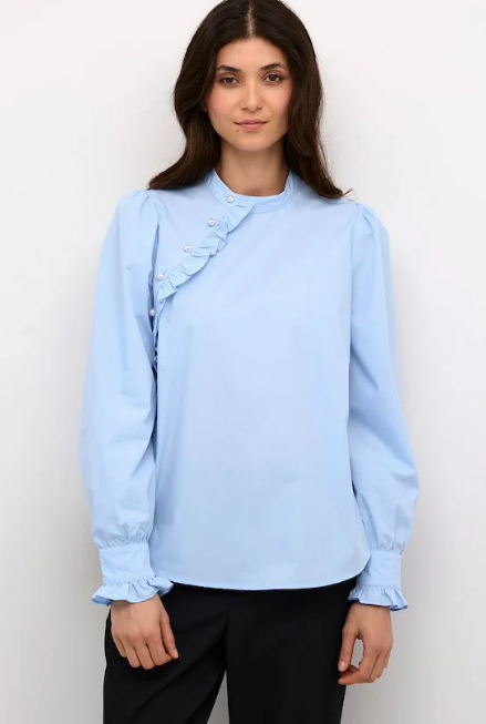 Culture Ladies CUlio Iris Blouse 50110947 Cashmere Blue, Lio