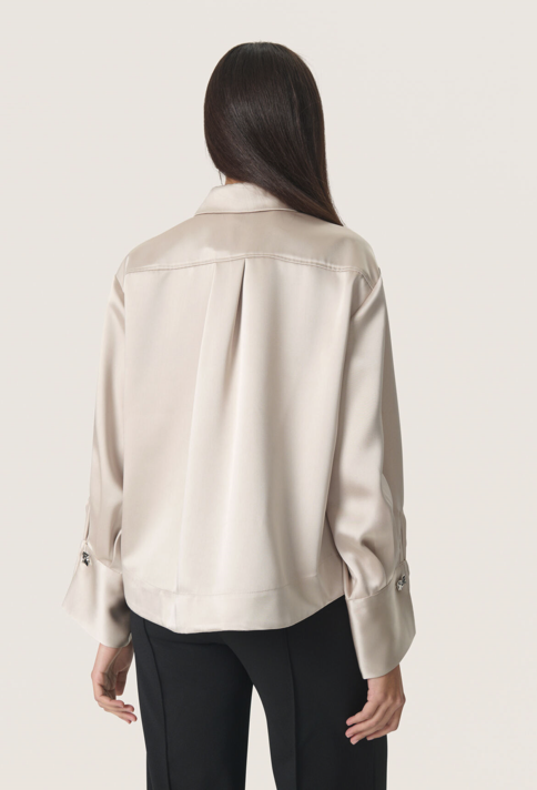 Soaked In Luxury Ladies Shirt SLLiva in Ancient Scroll, Liva Long Sleeve
