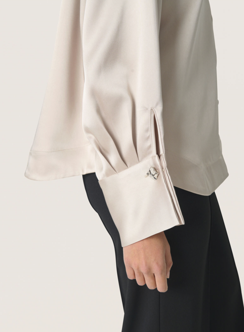 Soaked In Luxury Ladies Shirt SLLiva in Ancient Scroll, Liva Long Sleeve