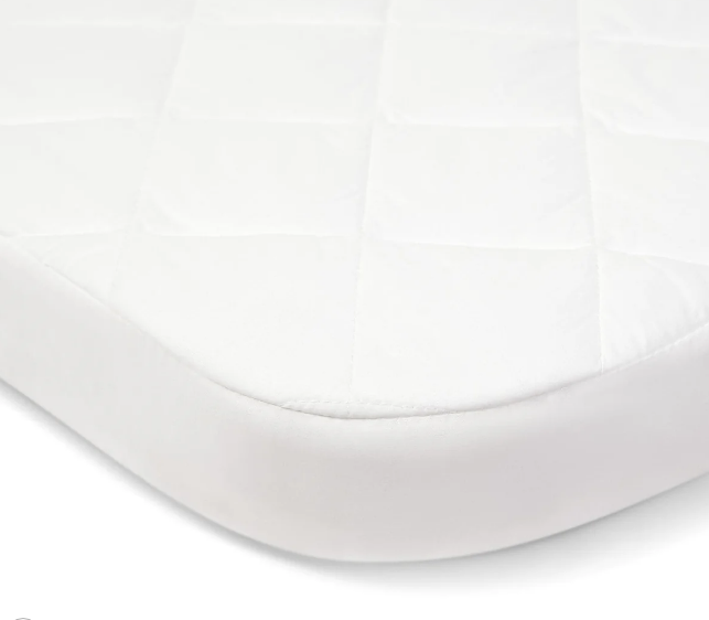 Mamas & Papas Lua Bedside Crib Mattress Protector - White 778202702