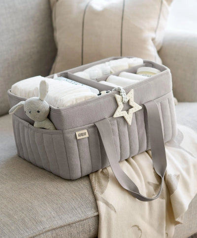 Mamas & Papas Nappy Caddy - Grey Waffle