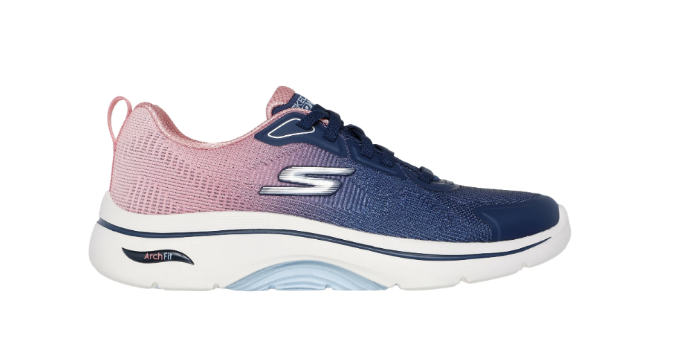 Skechers Ladies Go Walk Arch Fit Meredith in Navy Pink