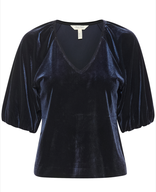 Part Two Ladies Blouse MettyPW in Dark Navy, Metty