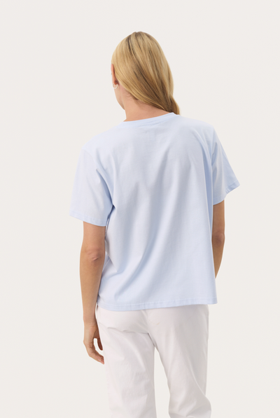 Part Two Ladies Nahidpw T-Shirt In Heather Marina Embellishment