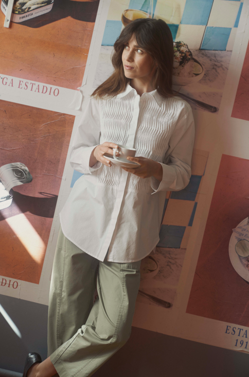Part two Ladies NatinkaPW Shirt In Bright White
