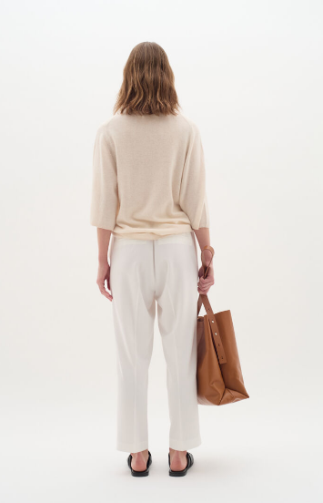 In Wear Ladies NaxaIW Pant in Whisper White, Naxa Trousers