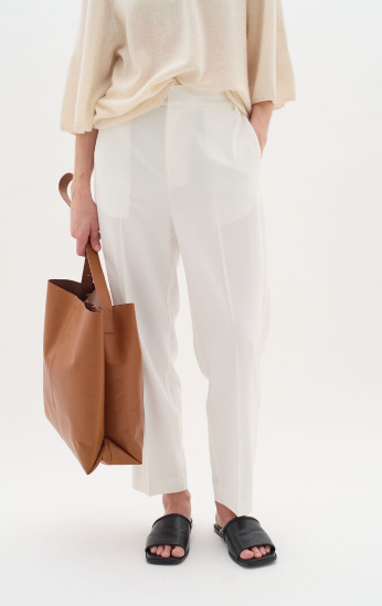 In Wear Ladies NaxaIW Pant in Whisper White, Naxa Trousers