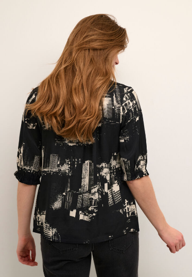 Culture Ladies Blouse CUNelly SS in Black, Nelly Top