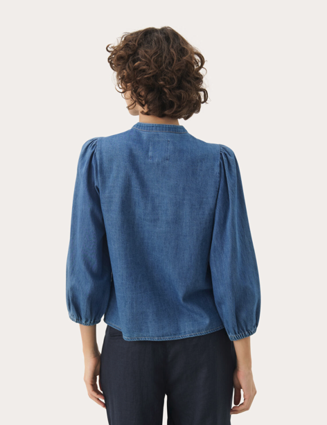 Part Two Ladies Shirt NicholiePW in Medium Blue Denim, Nicholie