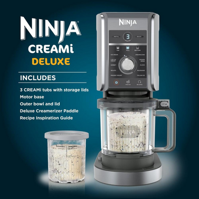 Ninja NC501UK Deluxe 10-In-1 Ice Cream And Frozen Drink Maker - Black