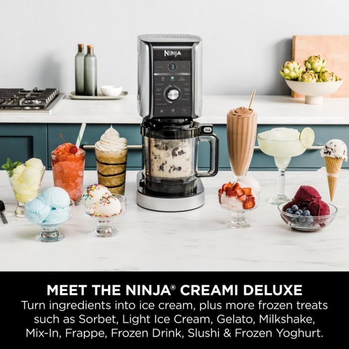 Ninja NC501UK Deluxe 10-In-1 Ice Cream And Frozen Drink Maker - Black