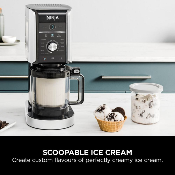 Ninja NC501UK Deluxe 10-In-1 Ice Cream And Frozen Drink Maker - Black