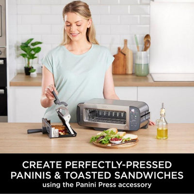 Ninja ST202UK 3-in-1 2 Slice Toaster - Grill and Panini Press - Stainless Steel