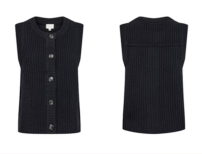 Part Two Ladies NoemiePW Waistcoat In Dark Navy