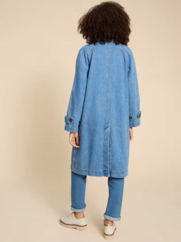 White Stuff Ladies Oakleigh Denim Coat In Medium Denim