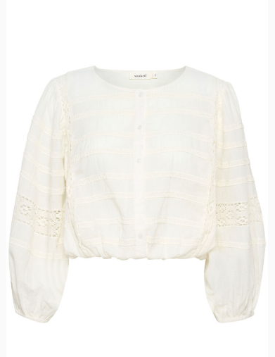 Soaked in Luxury Ladies Blouse SLOlivie in Whisper White, Olivie