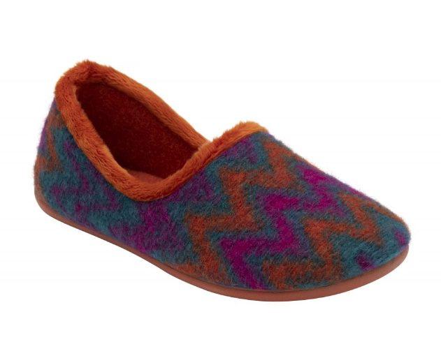 Lotus Ladies Slippers Ernestina ULH129 in Orange Multi