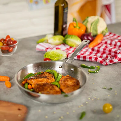 Kuhn Rikon Allround 28cm Uncoated Stainless Steel Frying Pan