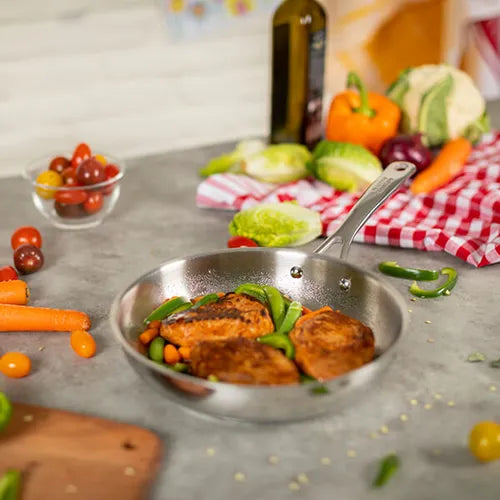 Kuhn Rikon Allround 20cm Uncoated Stainless Steel Frying Pan