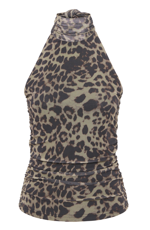 Ichi Ladies Top IHParda in Leopard Print, Parda