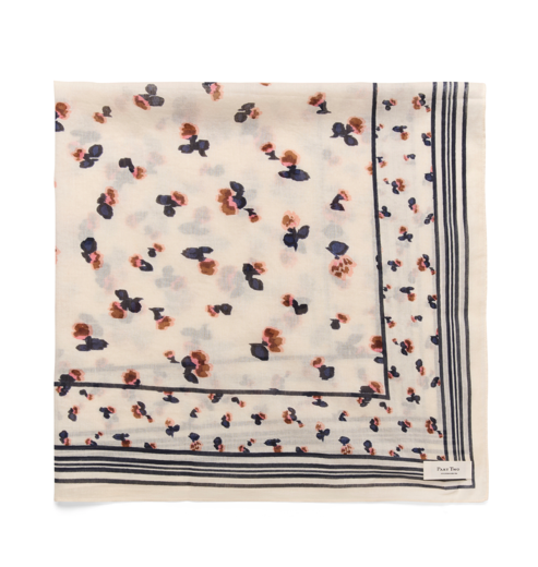 Part Two Ladies Scarf in Cream in Multi blurred Flower